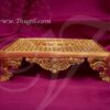 Carved Brass Pedestal Stand Chowki For Idols and Statues Buy Online