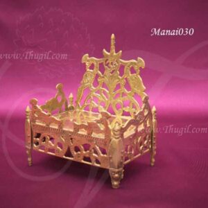Peedam Brass Manai For Idols Stand and Statues 5 Inches
