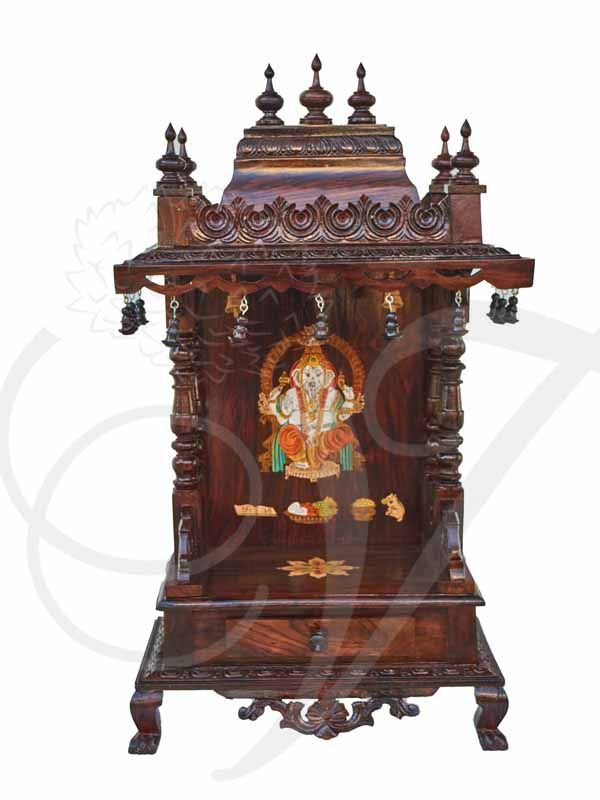 Wooden Pooja Mandap Mandir For Idols Statues Buy Now 32"