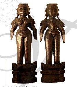 Plain Wooden Married Marapachi dolls
