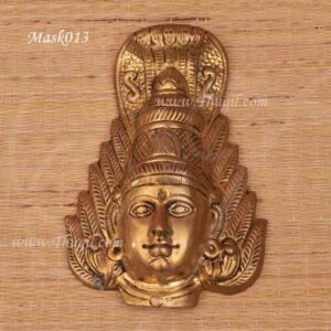 Amman Face Mask With Nagam in Head For Goddess Mariamman Buy Now 9"