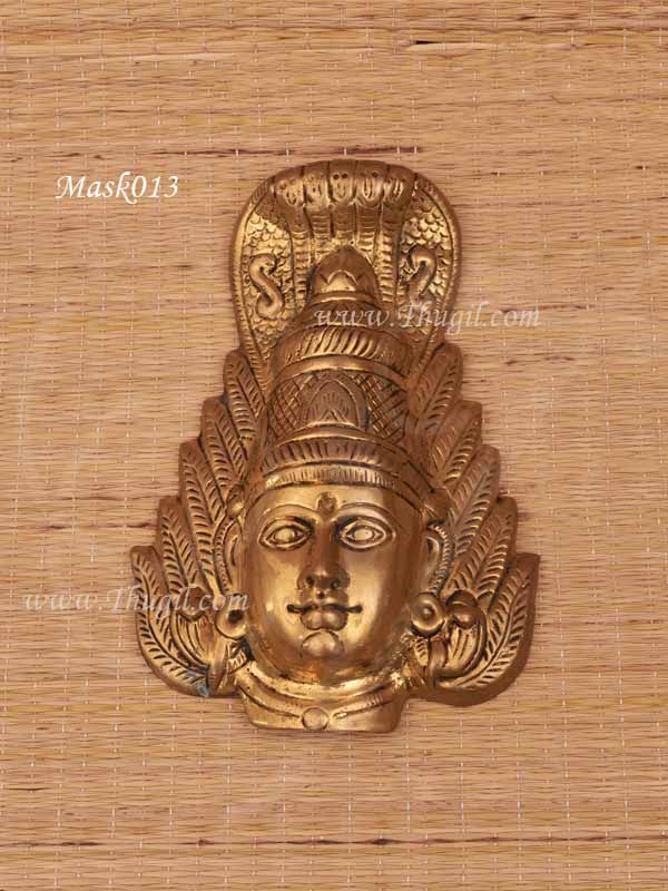 Amman Face Mask With Nagam in Head For Goddess Mariamman Buy Now 15"
