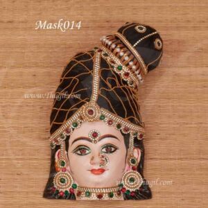 Goddess Lakshmi Mask Vara Laksmi Face with Decorations Buy Now 10 inch