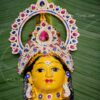 Goddess Lakshmi Mask Vara Laksmi Face with Decorations 8 inch