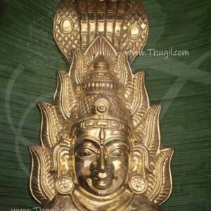 Amman Face Mask With Nagam in Head For Goddess Mariamman 16 inches