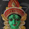 Goddess Durga Mask Durga Devi Face with Decorations 11 inches