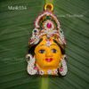 Goddess Lakshmi Mask Vara Laksmi Face with Decorations 4 inch