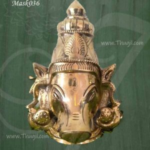 Brass Face Varahi Amman Mugam Height 7 inches