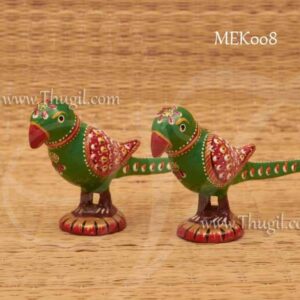 Colorful Attractive Meenakari Parrot 1 Pair BUy Now 2.7"