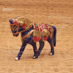 Horse Meenakari Design Statue Indian Style Gift 2.5 inches
