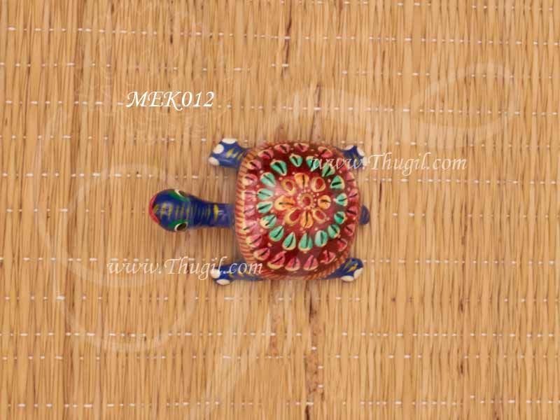 Tortoise Meenakari Design Statue Indian Style Gift 2.5 inches