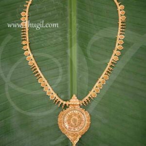 Necklace Gold Plated For Amman Alangaram Hindu Idol Ornament Jewellery Buy Now 15"