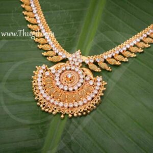 11" Hindu Deity Ornaments White Color Stones Jewellery