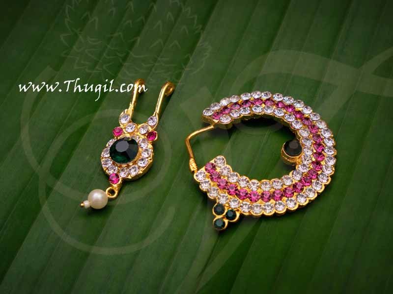 Nathu Bullaku - Nose Rings for Amman Durga Ma Buy Online 1.6"