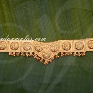 Kamarband Flower Design engraved waist belt Odiyanam Hip Belt Dance jewelry Buy Now