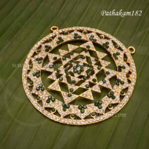 Shri Shree Chakaram Pathakam Hindu Idol Statue Decorations For Temple 3.5 inches