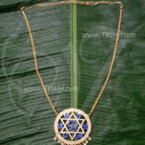 OM Saravana Bhava Pathkam Long Chain Temple Jewellery 14 inches
