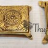 Square base Manai Brass Pedestal Stand For Idols 5"