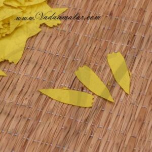 Yellow Marigold Petals Samanthi Petal Cloth Flower Decoration Available online - 2000 petals