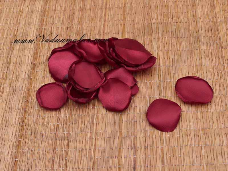 Rose Petals Maroon Burgundy Cloth Flower Petal Decoration Crafts Online Buy Now 300 petals