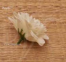 Half White Carnation Artificial Heads Flower Buy Now 10 pieces