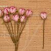 Artificial Rose Flower Light Pink Colour Roja 9 inches (9 Pieces)