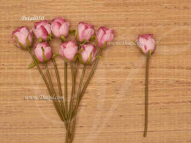Artificial Rose Flower Light Pink Colour Roja 9 inches (9 Pieces)