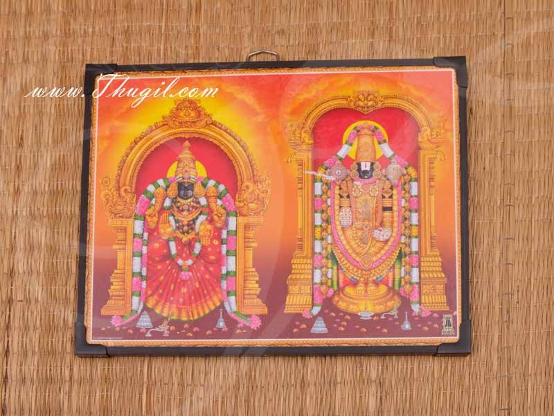 Lord Padmavathi Balaji (Perumal Venkateswara) Photo Frame Buy Now 8.5"