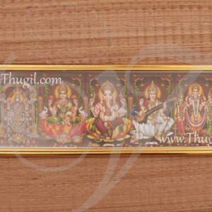 5 Hindu God and Goddess Photo Frame PlyWood Buy Now 20 inches