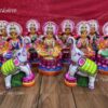 Ashta Lakshmi Set Paper Mache Golu Dolls 11 inches