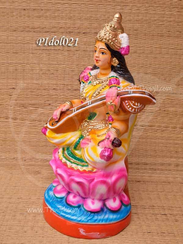Saraswathi Doll Navarathatri Paper Mache 17.5 inches