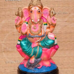 Ganesha Ganapathy Doll Vinaygar Paper Mache 10 inches