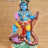 Bala Krishna kaliya naag Snake Paper Mache Statue 15 inches