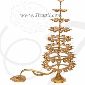 Adukku Aarthi 8 step Diya Sturdy Hand Held Oil Lamps in Step for Puja 78 diya