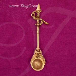 6.5" Traditional Brass Peacock Design Spoon Buy Now