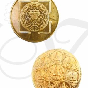 6 pieces Gold polished Coins for Lakshmi Puja pooja Buy now 1"