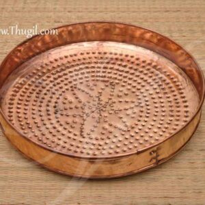 Copper Jalladai Plate for Abishekam Thirumanjanam Puja Buy Now 12 inches