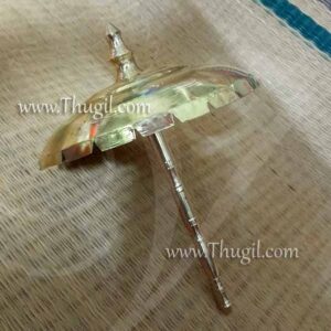 10" Brass Metal Umberlla Koda Kodai Deity God Decoration Buy now