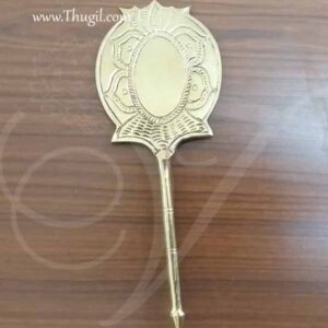 Brass Metal Mirror Sodasa Shodasa Deity God Decoration Buy Now 9 inches