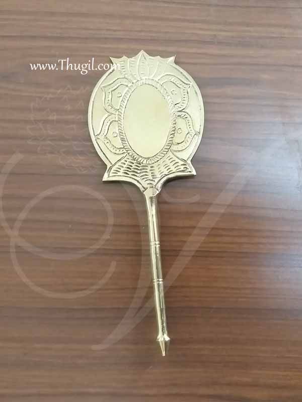 Brass Metal Mirror Sodasa Shodasa Deity God Decoration Buy Now 9 inches