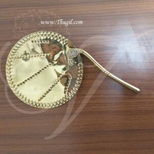10" Brass Metal Fan Sodasa Shodasa Deity God Decoration Buy now