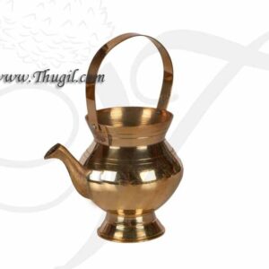 Brass Kindi Brass Kamandalu Holy Water Gangajali Lota Kalash Sacred Water Buy now 3"