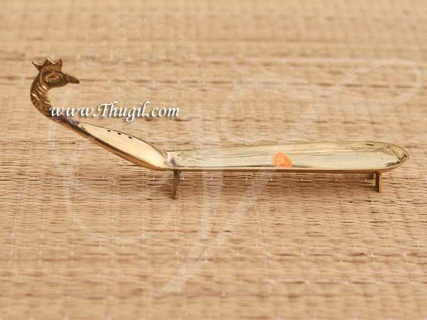 Brass Agarbatti Stand In Peacock Pooja Incense Sticks Holder Buy Now 9 inches