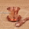 Copper Panchapathram Udharhini Set With plate Spoon Buy Now