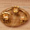 Brass Ganesha Pooja Aarti Plate 10.5"