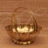 Brass Flower Basket For Pujja Sajja Buy Now 9 inches