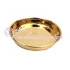 Plain Brass Pooja Thali Plate 5 inches