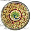 Meenakari design steel thamboolam plates Buy now