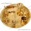Steel Puja Thali with Ritual Accessories