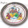 Meenakari Ramar design steel thamboolam plates